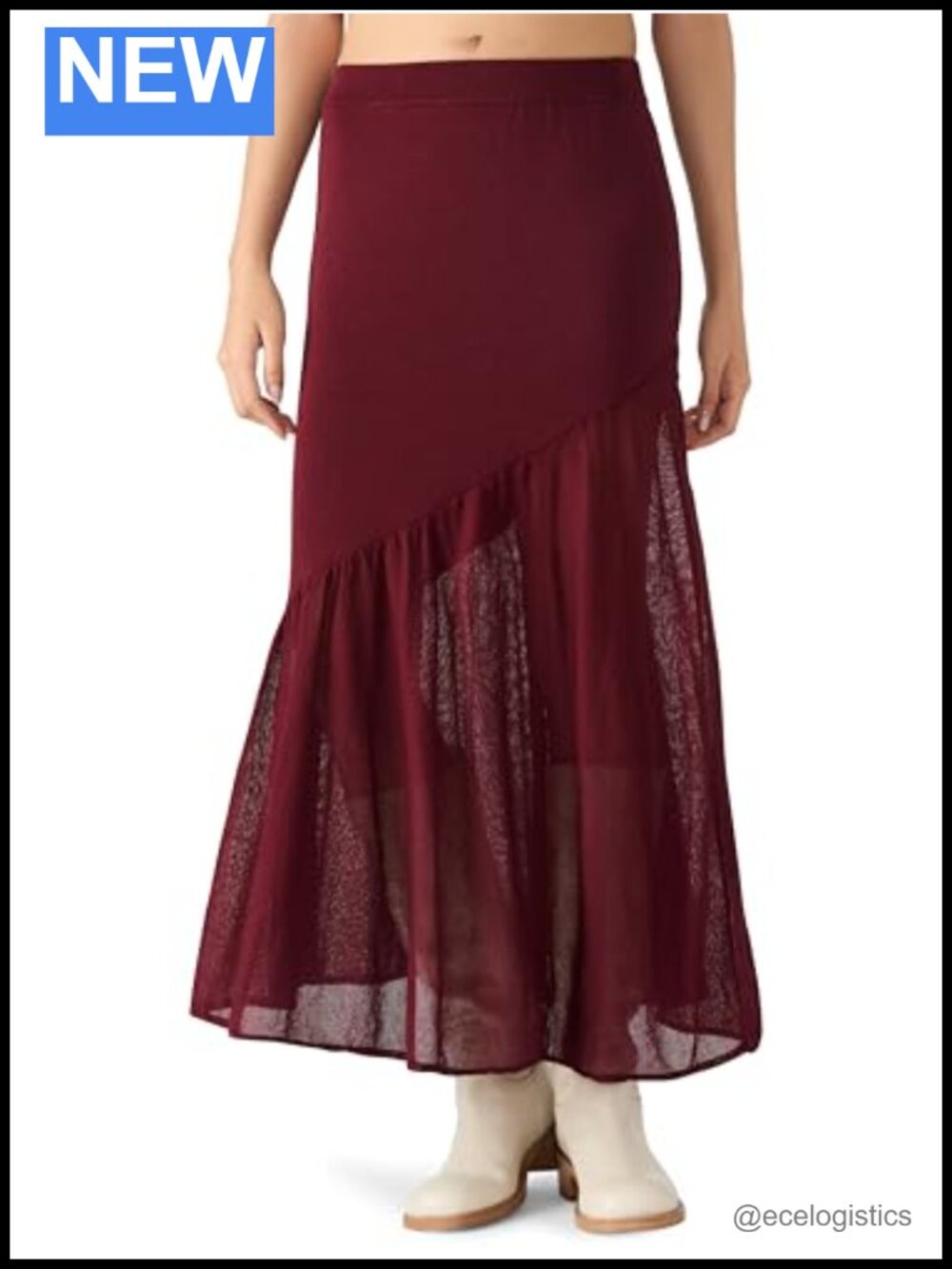 Steve Madden Aneira Maxi Skirt Viscose Pull On